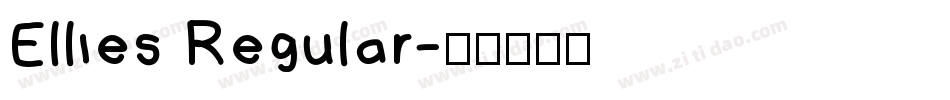 Ellies Regular字体转换